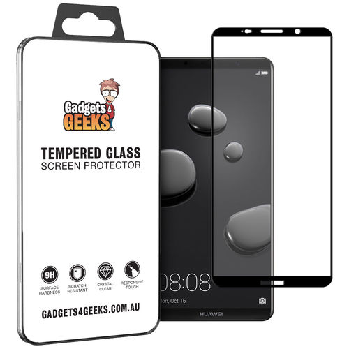 Full Coverage Tempered Glass Screen Protector for Huawei Mate 10 Pro - Black
